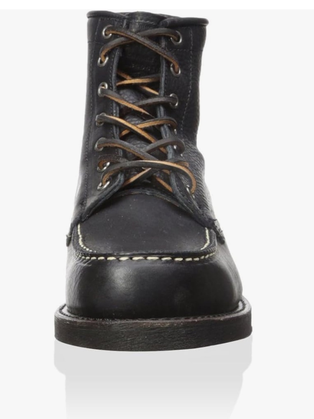 Frye Black Leather Arkansas Moc Toe Boots Size 9 Like New